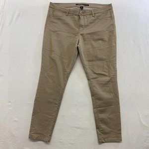 Jordanche Women's Beige Denim Skinny Stretch Leg